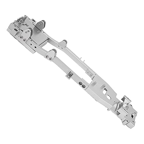 ZLXHDL Ferngesteuertes Auto-Chassis, Aluminiumlegierung-Chassis-Rahmen, DIY-Teil, Upgrade-Teile, Zubehör Für WPL D12 1/10 RC-Modellauto(Silber) von ZLXHDL