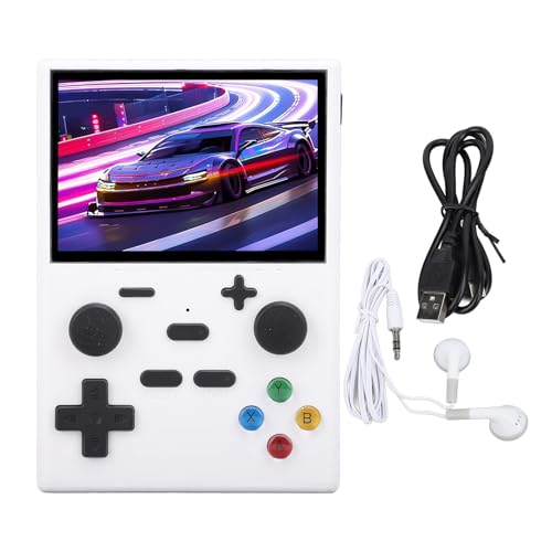 ZLXHDL Handheld Retro Gaming Console Linux -System, HD -Anzeige, Open Source -Emulator, TV -Ausgang, 8 GB Speicher, erweiterbarer Speicher (White) von ZLXHDL