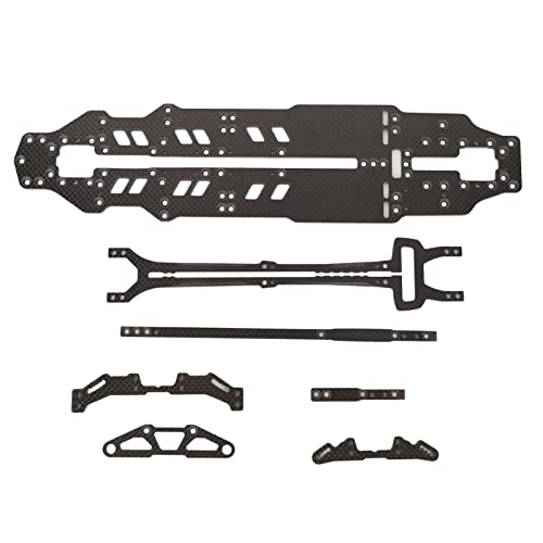 ZLXHDL RC -Chassis, Kohlefaser -RC -Chassis RC -Autoersatzteile, RC -Auto -Kit for Xpress Arrow AT1S 1:10 RC Car (Schwarz) von ZLXHDL