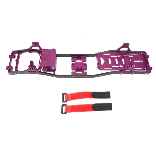 ZLXHDL RC -Chassis, Kohlefaser -RC -Chassis RC -Chassis -Rahmenradstandsrahmen -Rahmenstrahlzubehör, RC -Auto -Kit for SCX10 1/10 (Lila) von ZLXHDL