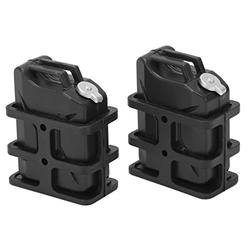 ZLXHDL RC Kraftstofftank, RC-Car-Mini-Ölkanister, Simulierter Kraftstofftank für 1/8 und 1/10 RC-Crawler, Attraktives und Hochwertiges RC-Auto-Dekorationszubehör (Schwarz) von ZLXHDL