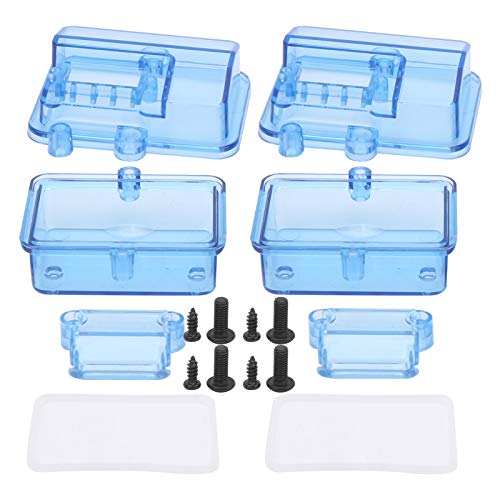 ZLXHDL Rc-Zubehör, 2 Sets, transparent, blau, Kunststoff, wasserdicht, Empfangsbox, Rc-Empfängerbox, Funkempfänger-Schutz, 2,1 x 1,5 x 1,3 Zoll für Rc-Auto, Boot von ZLXHDL