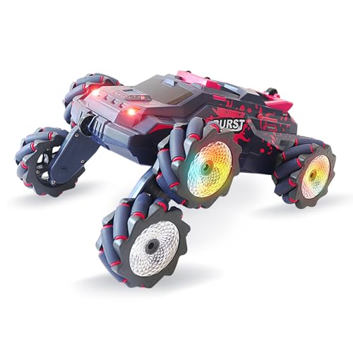ZLXHDL Telecomanta 4x4 -Maschine, professionelles RC -Auto mit LED -Leuchten, Musik und Spray, fortschrittliche Gestischenkontrolle und Fernbedienung, ideal für Drifts, Rennen und Stunts (-1) von ZLXHDL