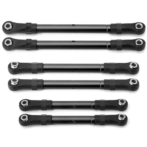 Verstellbare Spannschlösser vorne und hinten Zugstangen Lenkgestänge Spurstangenköpfe Servo Link Rod Kompatibel mit Traxxas Slash Hoss Rustler Stampede 4x4 Upgrade Parts Verstellbare Spannschlösser vorne und hinten Zugstangen Lenkgestänge Spurstangenköpfe Servo Link Rod Kompatibel mit Traxxas Slash Hoss Rustler Stampede 4x4 Upgrade Parts von ZLYLVRC
