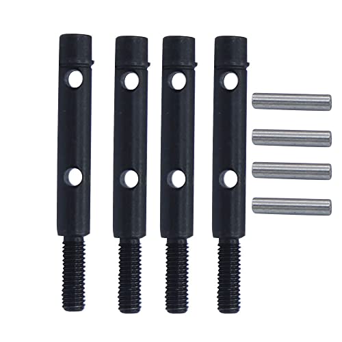 CVD-Achsenantriebswelle, vorne und hinten, CVD-Achsenantriebsbrücke, seitliches Ausgangswellen-Set, passend für Axial1/18 Capra Utb18 Crawler, Autoachse, Antriebswellenteil (Brückenseitenwelle) von ZLiT