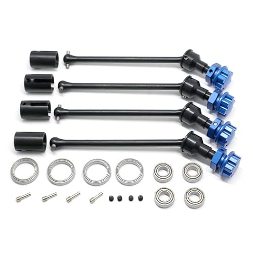 Ersatz-RC-Auto-Antriebswellen-Teil passend für TRAXXAS 1/10 MAXX WideMaxx RC Auto CVD Antriebswellen-Set (Schwarzblau) von ZLiT
