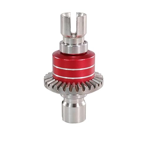 ZLiT 30T Differentialgetriebe Vorne Hinten Montage Kit für Mjx Hyper Go 1/16 16207 16208 16209 16210 H16 H16PL M162 H16V3 H16BM 1/14 14301 14302 14303 Crawler Car (Rot) von ZLiT
