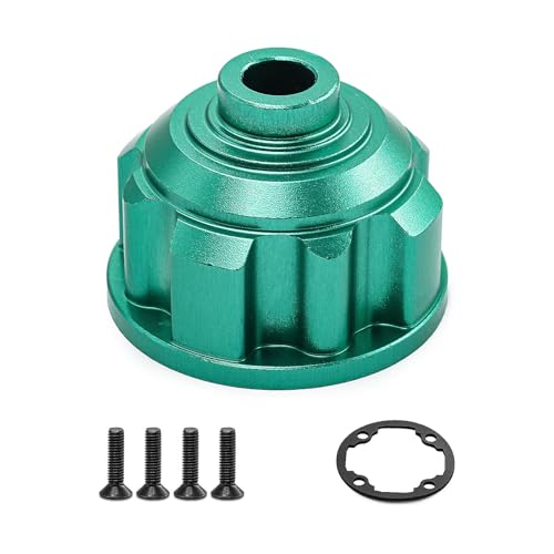 ZLiT Differentialgetriebekoffer-Set aus Aluminiumlegierung für TRAXXAS 1/8 6S MAXX SLASH-102076-4 RC Crawler Car (grün) von ZLiT