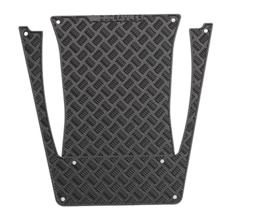 RC Car Skid Plate Set,Hood Metal Skid Plate Trim for TRX-4M 1/18 Defender RC Crawler Car Anti-Skid Plate Accessories (schwarz) von ZLiT