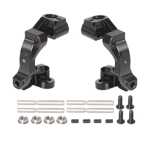 ZLiT RC Caster Blocks C-Hubs for Traxxas Mini Maxx RC Crawler Car C Seat Kit (Black) von ZLiT