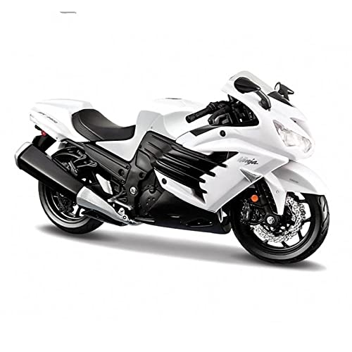 Motorrad-Modelle Kompatibel mit Kawasaki Ninja Z900RS 1:12 Café Graues Motorrad Klassisches Modell Druckgussmodell Sammlergeschenk Spielzeug(ZX-14R) von ZMDALI
