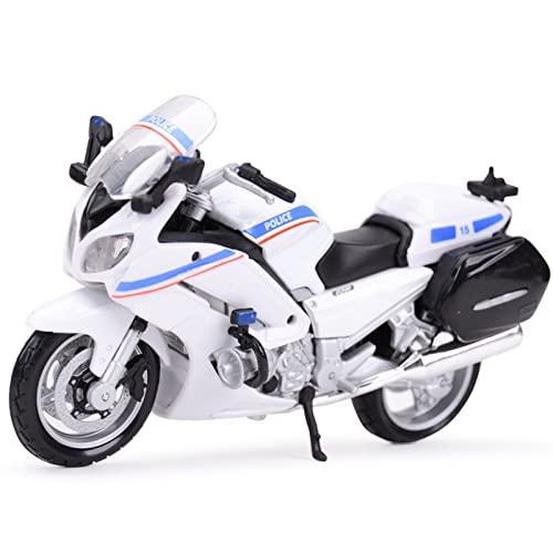 ZMDALI Motorrad-Modelle Kompatibel Mit Yamaha FJR 1300A 1:18 Polizei Die Casting Car Collection Motorradmodell Spielzeug(France National) von ZMDALI