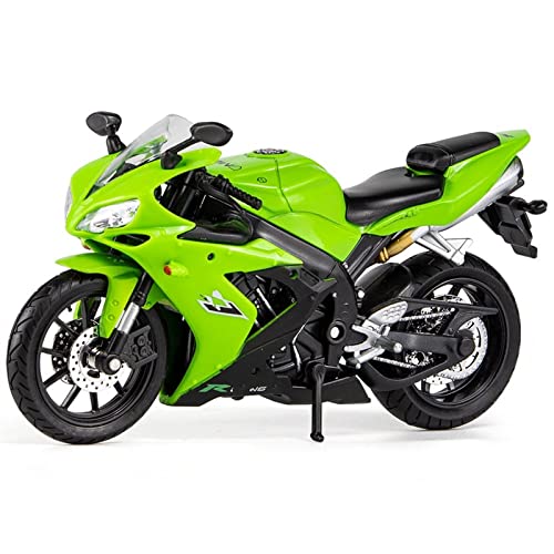 ZMDALI Motorrad-Modelle Kompatibel Mit Yamaha R1, Maßstab 1:12, Druckgusslegierung, Roller, Sportmotorrad, Statue, Druckgussfahrzeugmodell, Sammlergeschenk(Green) von ZMDALI