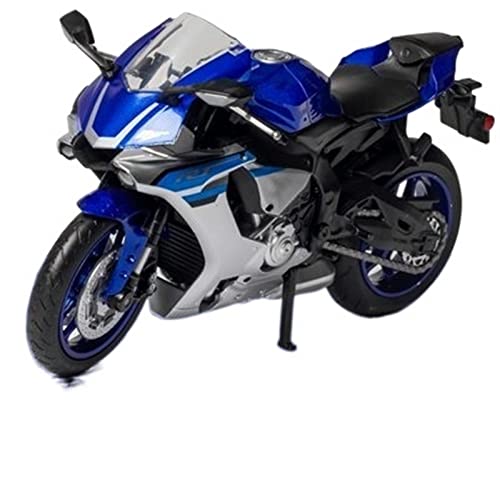 ZMDALI Motorrad-Modelle Kompatibel Mit Yamaha YZF R1 1:12 Maßstab Die-Cast Racing Sportmotorrad Modell Replik Offroad-Fahrzeug Replik Geschenk(Blue) von ZMDALI