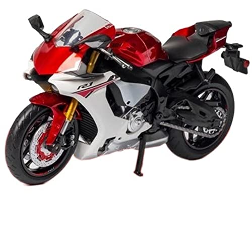 ZMDALI Motorrad-Modelle Kompatibel Mit Yamaha YZF R1 1:12 Maßstab Die-Cast Racing Sportmotorrad Modell Replik Offroad-Fahrzeug Replik Geschenk(Red) von ZMDALI