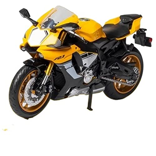 ZMDALI Motorrad-Modelle Kompatibel Mit Yamaha YZF R1 1:12 Maßstab Die-Cast Racing Sportmotorrad Modell Replik Offroad-Fahrzeug Replik Geschenk(Yellow) von ZMDALI