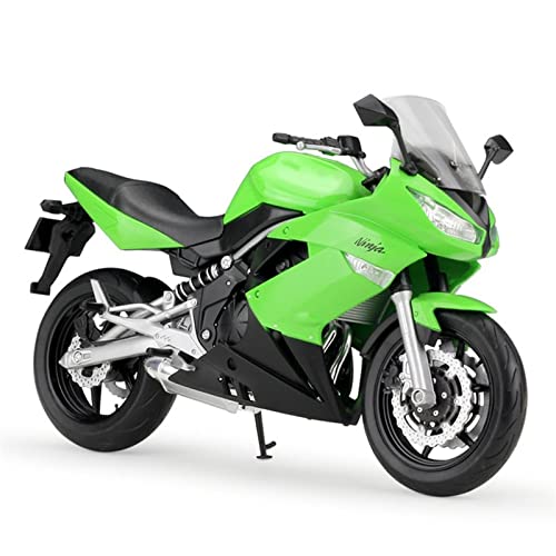 ZMDALI Motorrad-Modelle Kompatibel mit Kawasaki Ninja 650R, Statisches Druckguss-Auto, Serie Motorradmodell, Spielzeug, Geschenk, Simulation, Fahrzeugsammlung, Hobby, Verhältnis 1:10(Ninja 650R) von ZMDALI