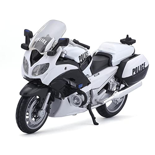 ZMDALI Motorrad-Modelle Kompatibel mit Yamaha FJR1300A Polizeimotorrad, Für BMW R 1200 RT UK Polizeiauto, 1:18 Polizeimotorradmodell Dekoration Simulation Autogeschenk(FJR 1300A) von ZMDALI