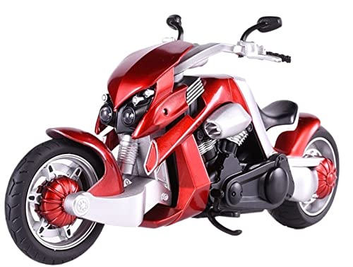 ZMDALI Motorrad-Modelle Kompatibel mit Yamaha V-Rex 1:12 Druckguss-Motorradmodell, Spielzeuggeschenk, Sportmotorrad-Nachbildung, Miniaturfahrzeug-Ornament Mit Ton Und Licht(Red) von ZMDALI