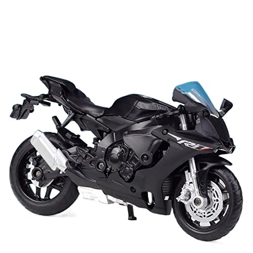 ZMDALI Motorrad-Modelle Kompatibel mit Yamaha YZF-R1 1:18 Legierungssimulationsauto Lokomotive Rennreplik Realistisches Motorradornament Sammler-Souvenirgeschenk Dekorierbar Mehrfarbig(Black) von ZMDALI