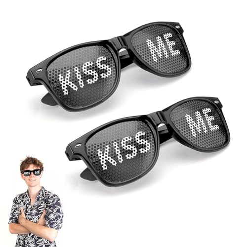 ZMDMAH 2Pcs Partybrille Motiv KISS ME Sonnenbrille Party Brille Fasching Partybrille Rave Brille Sonnenbrille Fasching Party Brille für Partys, Clubs, Malle und Karneval, Foto Requisiten ZMDMAH 2Pcs Partybrille Motiv KISS ME Sonnenbrille Party Brille Fasching Partybrille Rave Brille Sonnenbrille Fasching Party Brille für Partys, Clubs, Malle und Karneval, Foto Requisiten von ZMDMAH