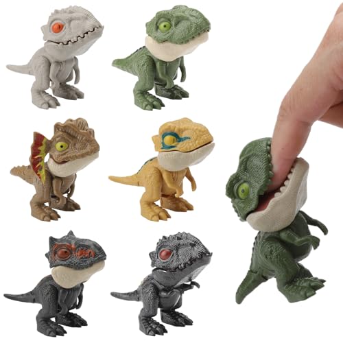 ZMDMAH 6 Stück Dinosaurier Spielzeug, Dinosaurier Finger Spielzeug, Dino Spielzeug, Mini Dinosaurier Figuren, Kleine Dinosaurier Figuren, Dinosaurier Set für Kinder, Jungen und Mädchen ZMDMAH 6 Stück Dinosaurier Spielzeug, Dinosaurier Finger Spielzeug, Dino Spielzeug, Mini Dinosaurier Figuren, Kleine Dinosaurier Figuren, Dinosaurier Set für Kinder, Jungen und Mädchen von ZMDMAH