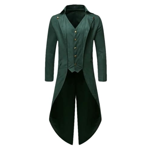 ZMIN Mittelalterliche Vintage Steampunk Kostüm Party Cosplay Kostüm Männer viktorianischen Punk-Stil Frack Kostüm Mann Anzug Jacke 01 EN8 XL ZMIN Mittelalterliche Vintage Steampunk Kostüm Party Cosplay Kostüm Männer viktorianischen Punk-Stil Frack Kostüm Mann Anzug Jacke 01 EN8 XL von ZMIN