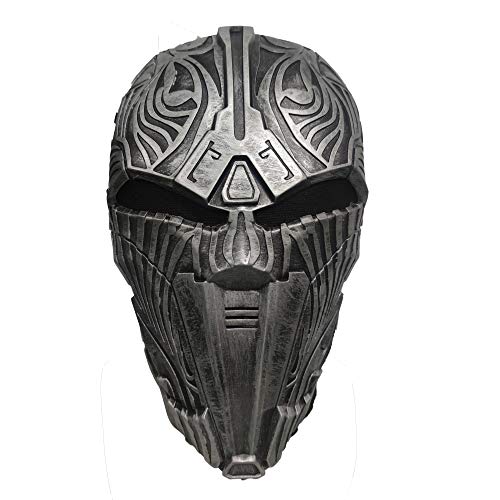 ZMJ Sith Acolyte Helm The Old Revan Maske Latex Cosplay Zubehör Requisiten Halloween - Schwarz - Einheitsgröße von ZMJ