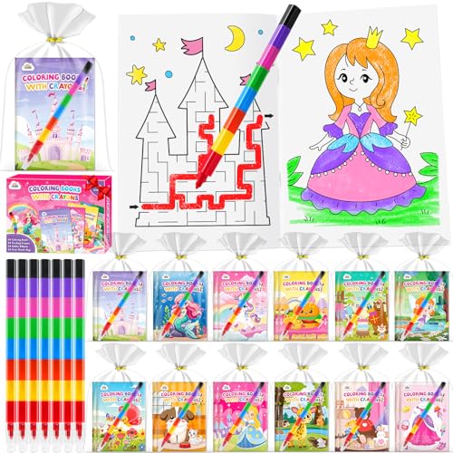 ZMLM Mini-Malbücher, Partytütenfüller – Großpackung Partybevorzugungen, Malbücher für Mädchen, Geschenke, Spielzeug von ZMLM