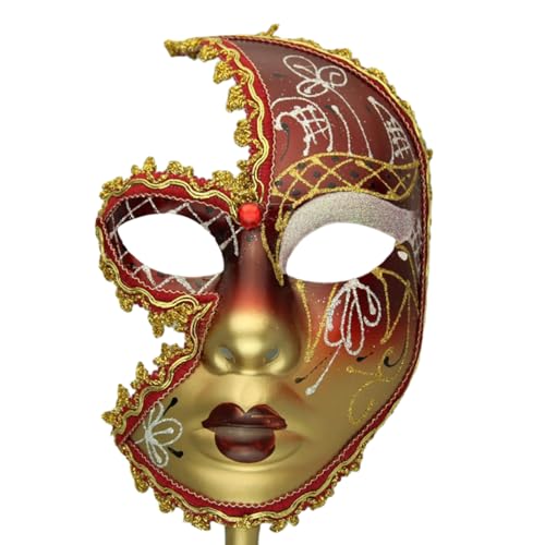ZMYING Karnevals-Maskerade-Halloween-Kostüm mit Haltestab, Party, Karneval, Venezianer ZMYING Karnevals-Maskerade-Halloween-Kostüm mit Haltestab, Party, Karneval, Venezianer von ZMYING