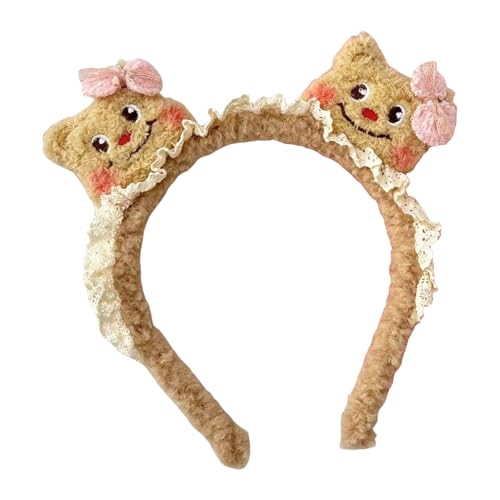 ZMYING Lustiges Haarband mit Schleife, Foto-Requisiten, Bär, pelziger Haarreif, Stirnband, Party-Kopfschmuck, lustige Stirnbänder für Musikfestivals von ZMYING