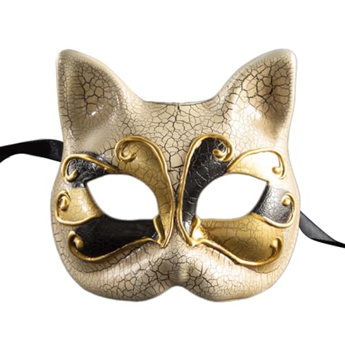 ZMYING Maskerade Halbgesichtsmaskerade Tiergesicht Maskerade Kostüm Dekoration für Damen Herren Halloween Cosplay von ZMYING