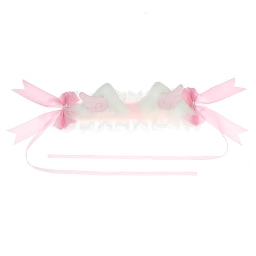 ZMYING Plüsch-Flügel-Katzenohren-Haarspange und Stirnband-Set für Halloween, Dienstmädchen, Rollenspiel, Kostüm, Maskeraden, Kopfbedeckung ZMYING Plüsch-Flügel-Katzenohren-Haarspange und Stirnband-Set für Halloween, Dienstmädchen, Rollenspiel, Kostüm, Maskeraden, Kopfbedeckung von ZMYING