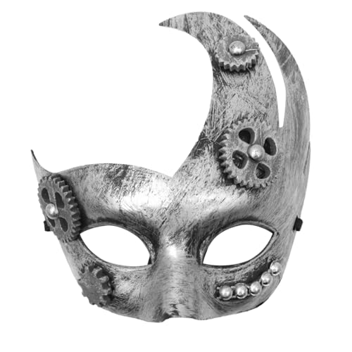 ZMYING Unisex gezackte Maskerade Cosplay Sterevunk halbes Gesicht für Karneval Halloween Dress Up Party Geschenke ZMYING Unisex gezackte Maskerade Cosplay Sterevunk halbes Gesicht für Karneval Halloween Dress Up Party Geschenke von ZMYING