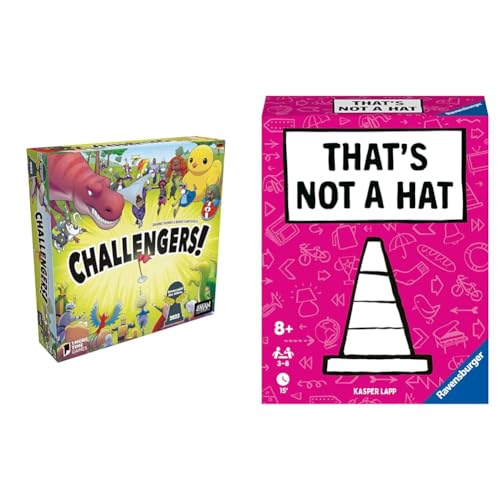 ZMan | Challengers! | Kennerspiel des Jahres 2023 | Familienspiel & Ravensburger - 20954 That's not a hat - Partyspiel, Kartenspiel für 3-8 Personen, lustige Unterhaltung ab 8 Jahren von ZMan