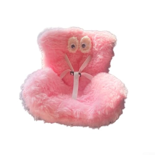 Weicher Plüsch-Puppen-Autositz für den Innenraum zur Ausstellung von Sicherheitsmerkmalen für Reisen mit Ihren Puppen (Rosa) von ZMdooreasy