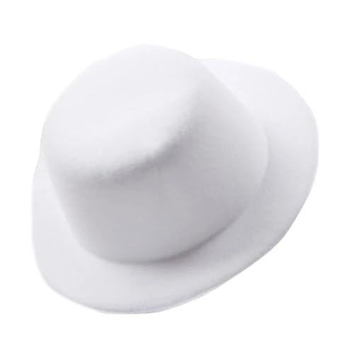 ZNJAMN Zylinder Fascinator-Hut aus Filz for Damen, rund, einfarbig, klein, Plüschhut FüR Party(Color1) von ZNJAMN