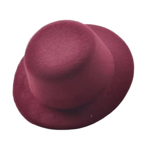 ZNJAMN Zylinder Fascinator-Hut aus Filz for Damen, rund, einfarbig, klein, Plüschhut FüR Party(Color3) von ZNJAMN