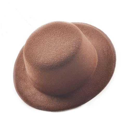 ZNJAMN Zylinder Fascinator-Hut aus Filz for Damen, rund, einfarbig, klein, Plüschhut FüR Party(Color4) von ZNJAMN