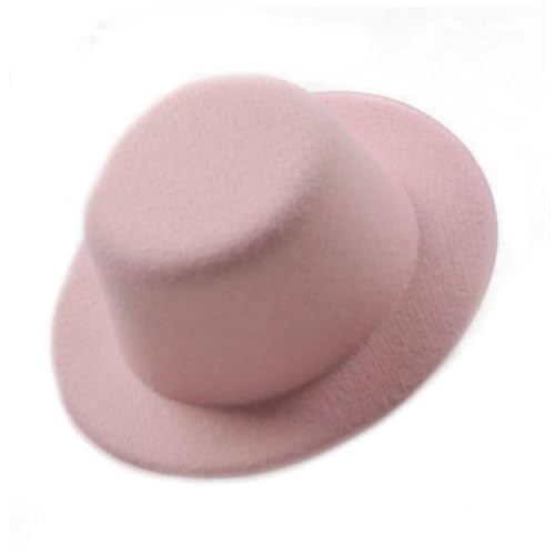 ZNJAMN Zylinder Fascinator-Hut aus Filz for Damen, rund, einfarbig, klein, Plüschhut FüR Party(Color8) von ZNJAMN