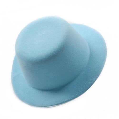 ZNJAMN Zylinder Fascinator-Hut aus Filz for Damen, rund, einfarbig, klein, Plüschhut FüR Party(Color9) von ZNJAMN