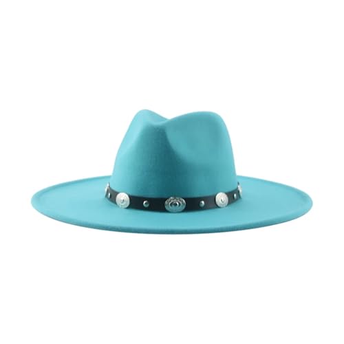 ZNJAMN Zylinder Fedora-Hüte for Damen, breite Krempe, lässige Kappen FüR Party(Color6) von ZNJAMN