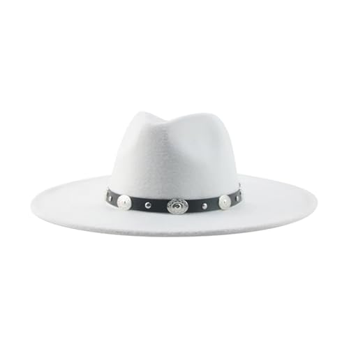 ZNJAMN Zylinder Fedora-Hüte for Damen, breite Krempe, lässige Kappen FüR Party(Color9) von ZNJAMN
