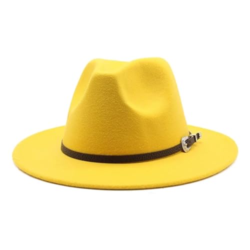 ZNJAMN Zylinder Filz Jazz Fedora Hut for Frauen Männer Gentleman Hochzeit Party FüR Party(Color10) von ZNJAMN