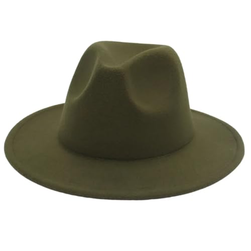 ZNJAMN Zylinder Frauen Fedora Hut Herbst Winter Männer Top Hüte FüR Party(Color4) von ZNJAMN