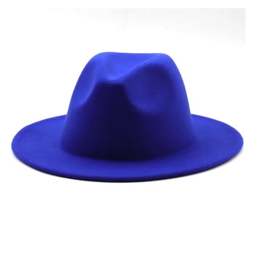 ZNJAMN Zylinder Herbst Winter Damen Bühne Filz Zylinderhut Fedoras Big Krempe Hüte for Frauen Dame FüR Party(Color8) von ZNJAMN