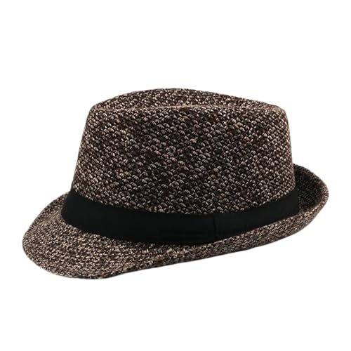 ZNJAMN Zylinder Herren Fedora Hut Solid Gentry Gentleman Jazz Casual Formale Hüte for Mann FüR Party(Color3) von ZNJAMN