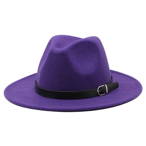 ZNJAMN Zylinder Herren Fedoras Damen Jazzhut Sommer Frühling Wollmischung Kappe Outdoor Casual Hut FüR Party(Color5) von ZNJAMN