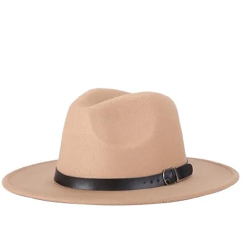 ZNJAMN Zylinder Herren Fedoras Damen Jazzhut Sommer Frühling Wollmischung Kappe Outdoor Casual Hut FüR Party(Color8) von ZNJAMN