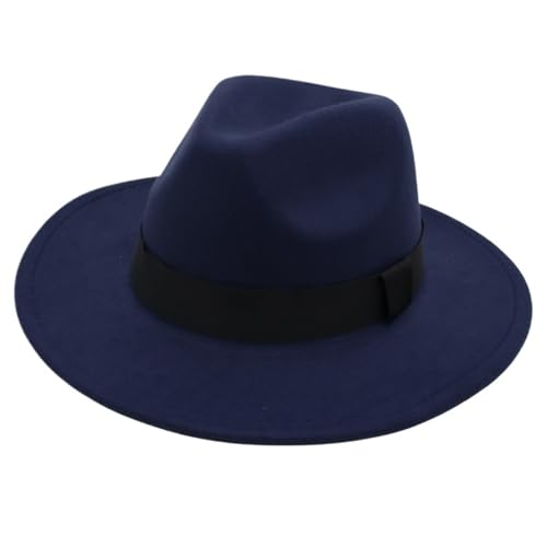 ZNJAMN Zylinder Hüte mit großer Krempe for Männer und Frauen, modische Jazzhüte aus Wolle, Zylinder FüR Party(Color6) von ZNJAMN